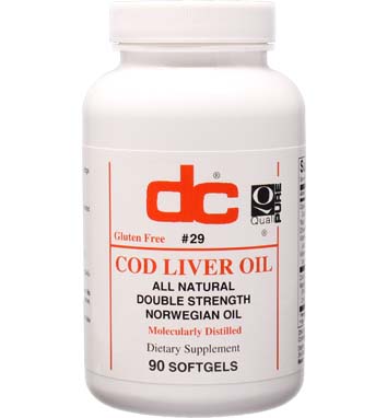 COD LIVER OIL 1,000 MG All Natural  Double Strength Norwegian Oil